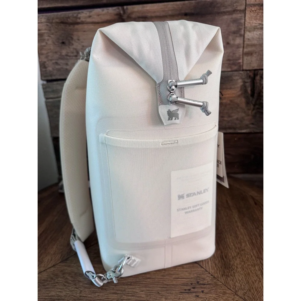 Stanley All Day Madeleine Midi Backpack Cooler Cream 14.8QT 10-12990-002 NEW